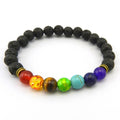 7 Chakra Lava Stone Diffuser Bracelet