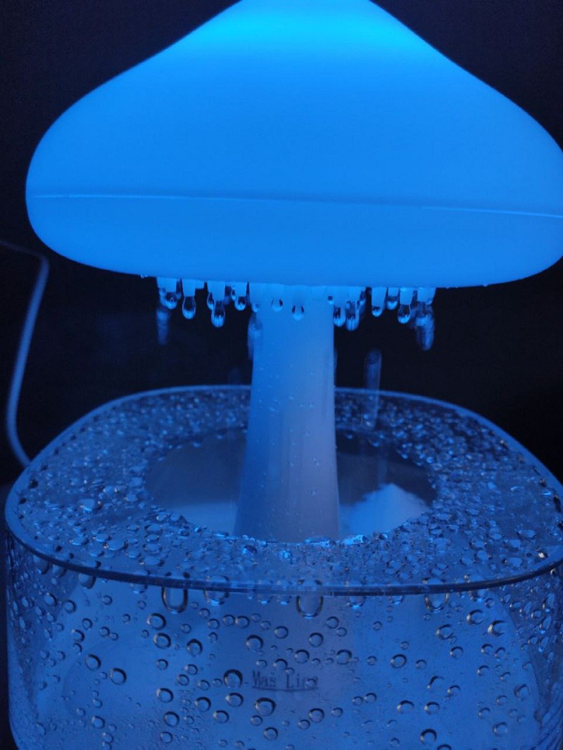 Mushroom Rain Cloud Diffuser colorful glow