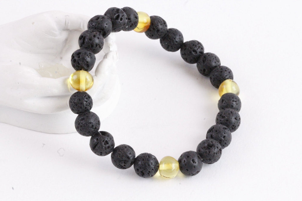 Lava Stone Diffuser Bracelet detail
