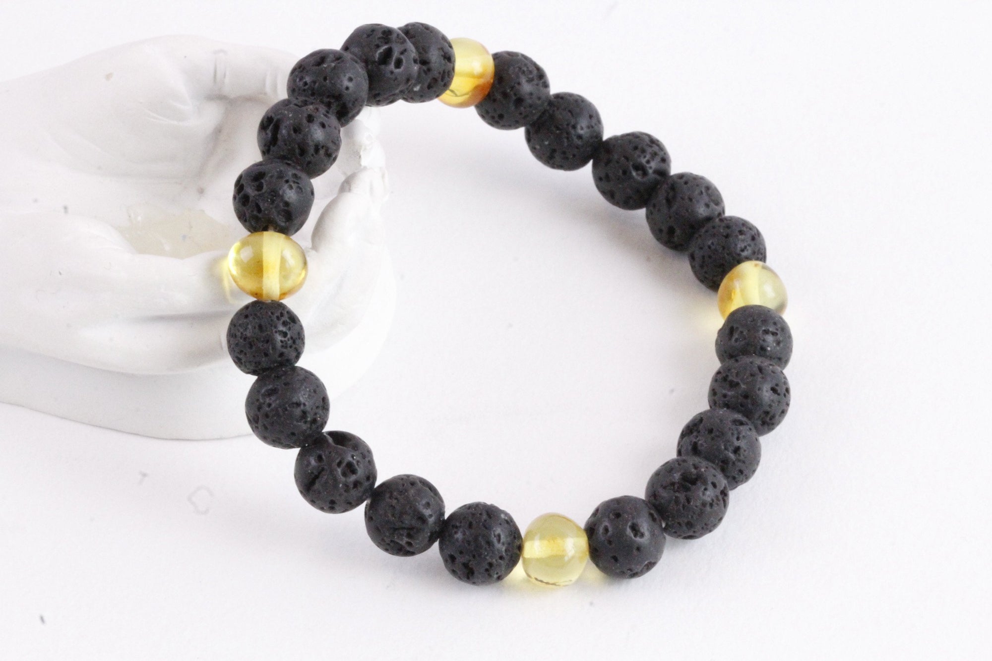 Lava Stone Diffuser Bracelet detail